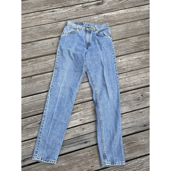 Vintage 1996 Levis More Relaxed Fit Tapered Leg Orange Tab Jeans Sz 3 13x32 USA - Picture 2 of 10